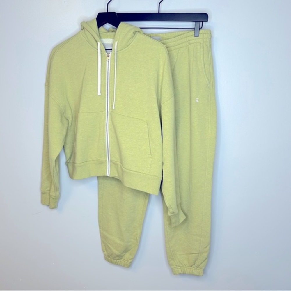 Everlane The Track Jogger and‎ Cropped Hoodie in Heathered Pear Size M